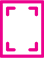 Pink box with pink corner markers